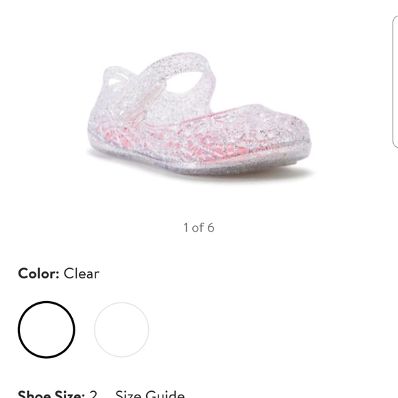 Wonder Nation Clear Jelly Infant Size 3 months - Picture 3 of 6